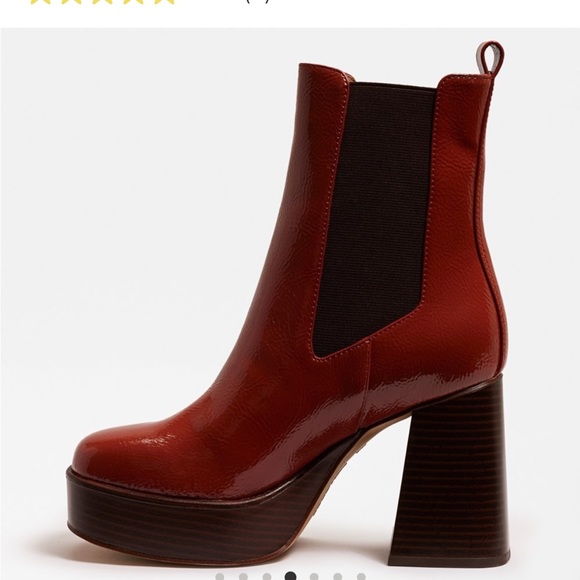 Circus NY Stace Platform Patent Boot in Toffee - Picture 4 of 6